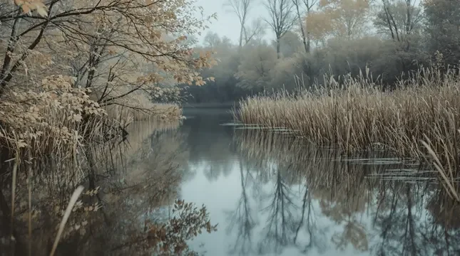 静水流深封面 - 河岸风声影像